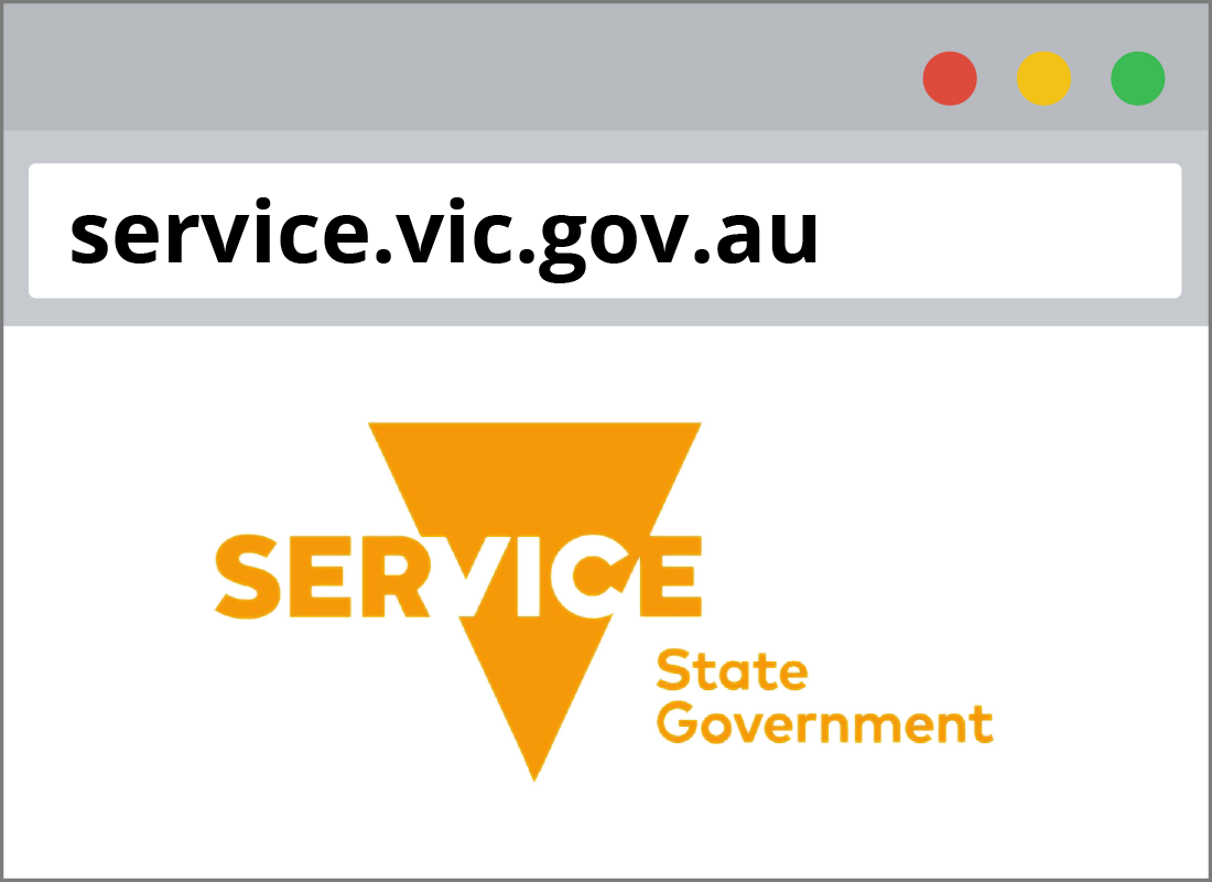 The service Victora website with URL
