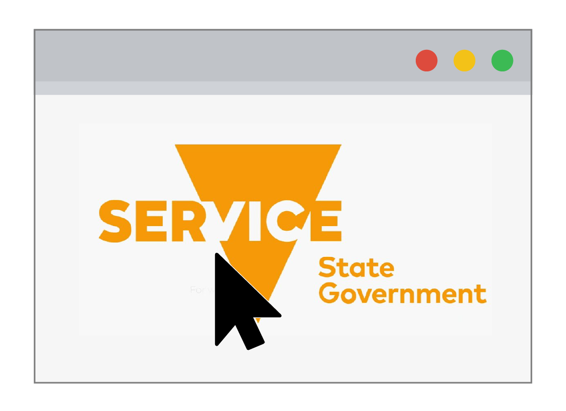 Service Victoria logo on a webpage