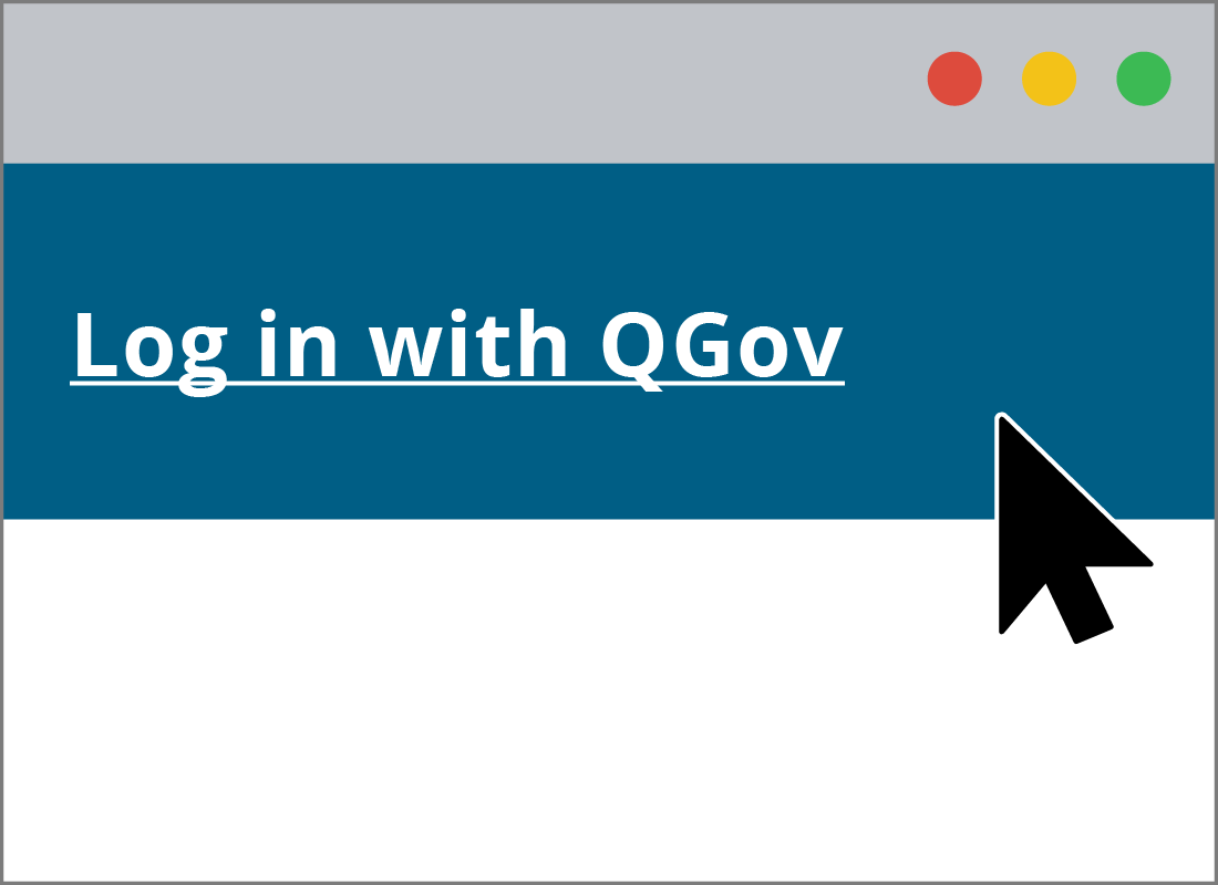 QGov login screen