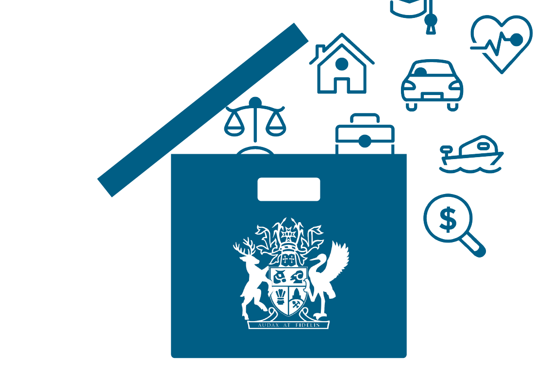Box with a range of services in it