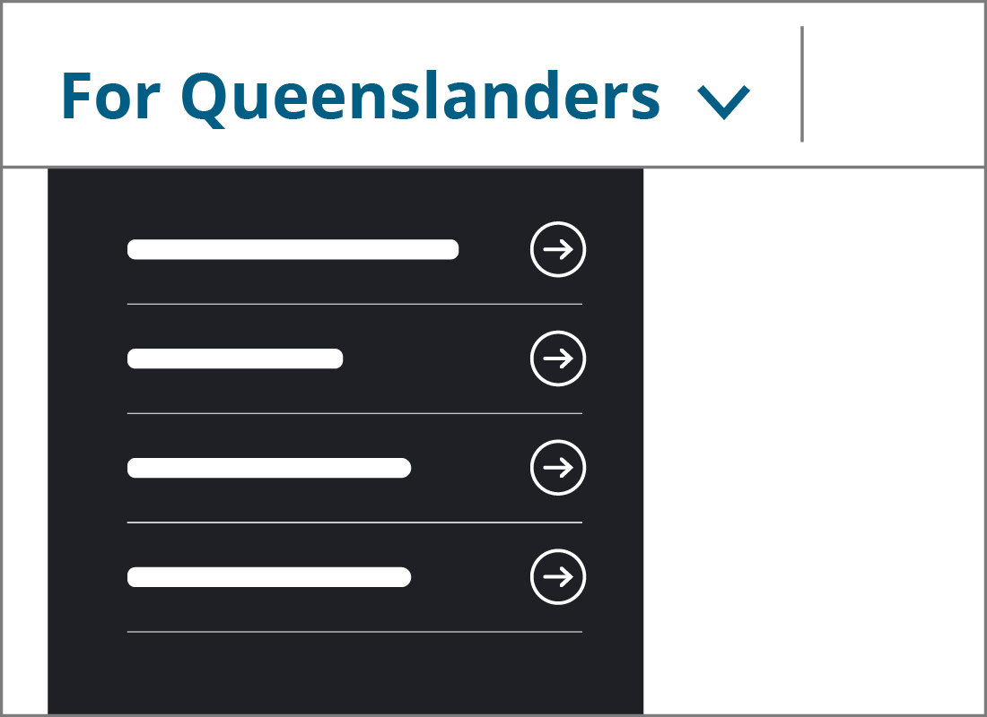 For Queenslanders menu