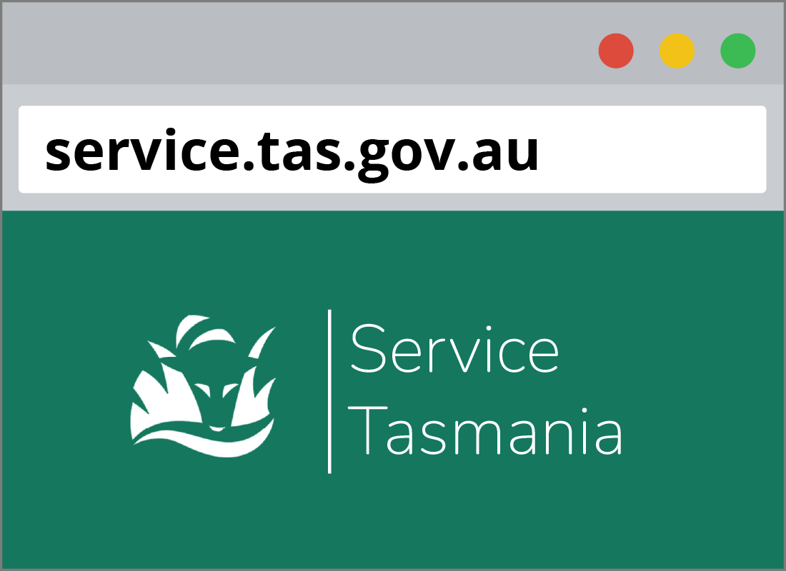 The service tasmania webpage