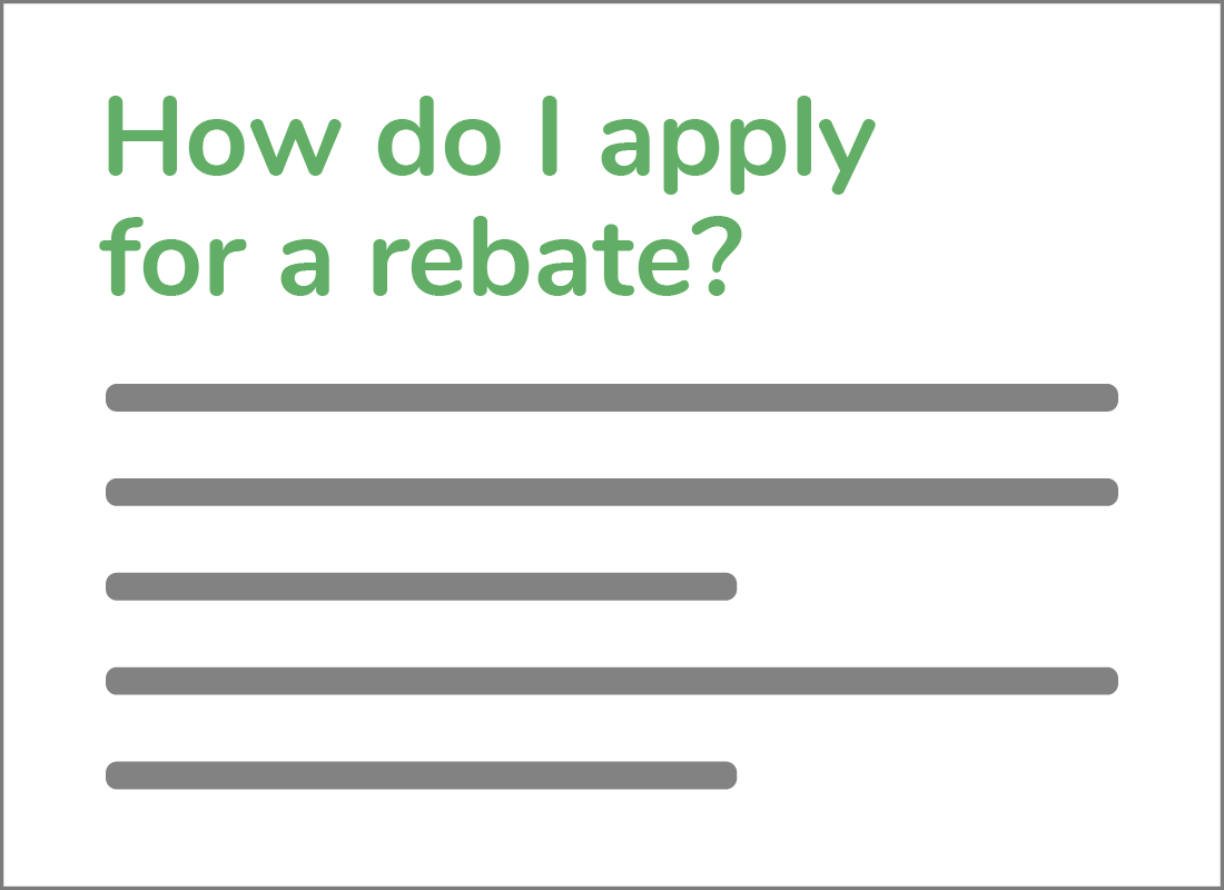 How do I apply for a rebate webpage