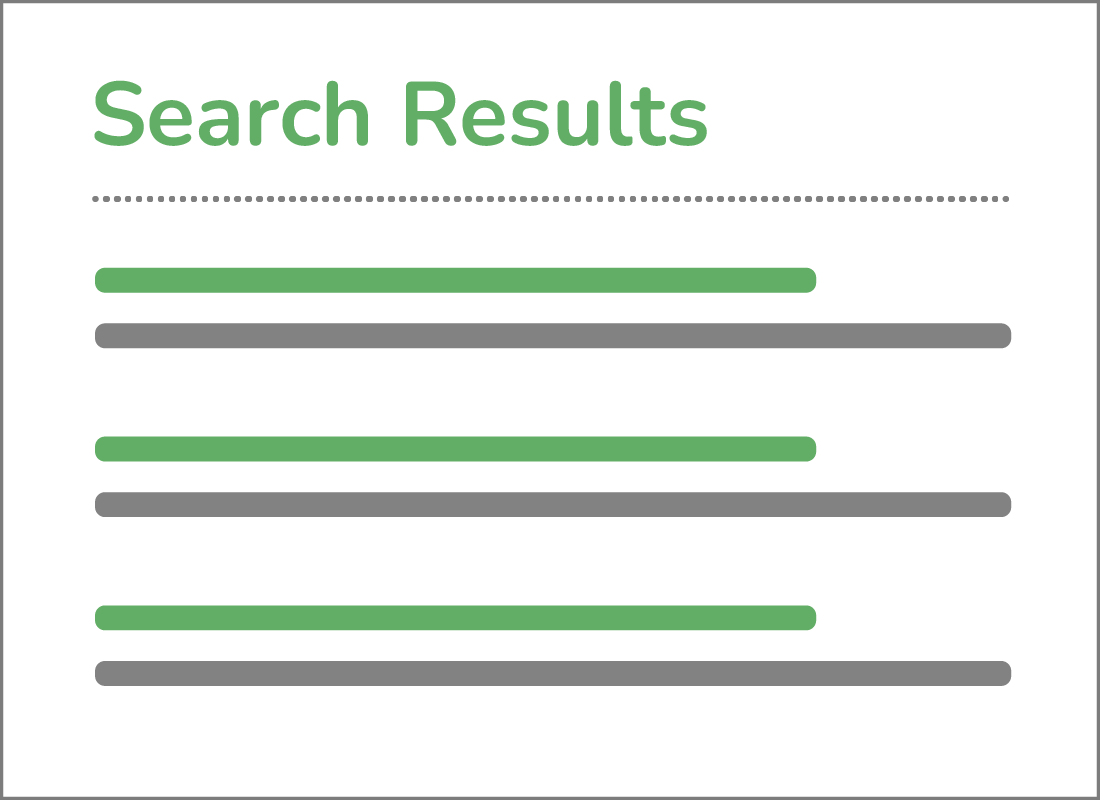 Search results webpage.