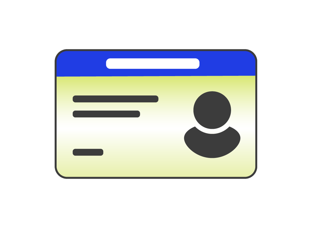 An illustration of a drivers licence