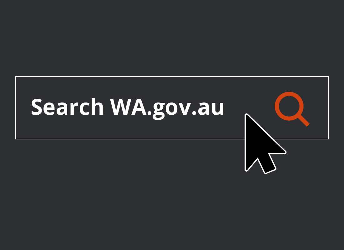 An illustration of the Search WA.gov.au bar on the web page