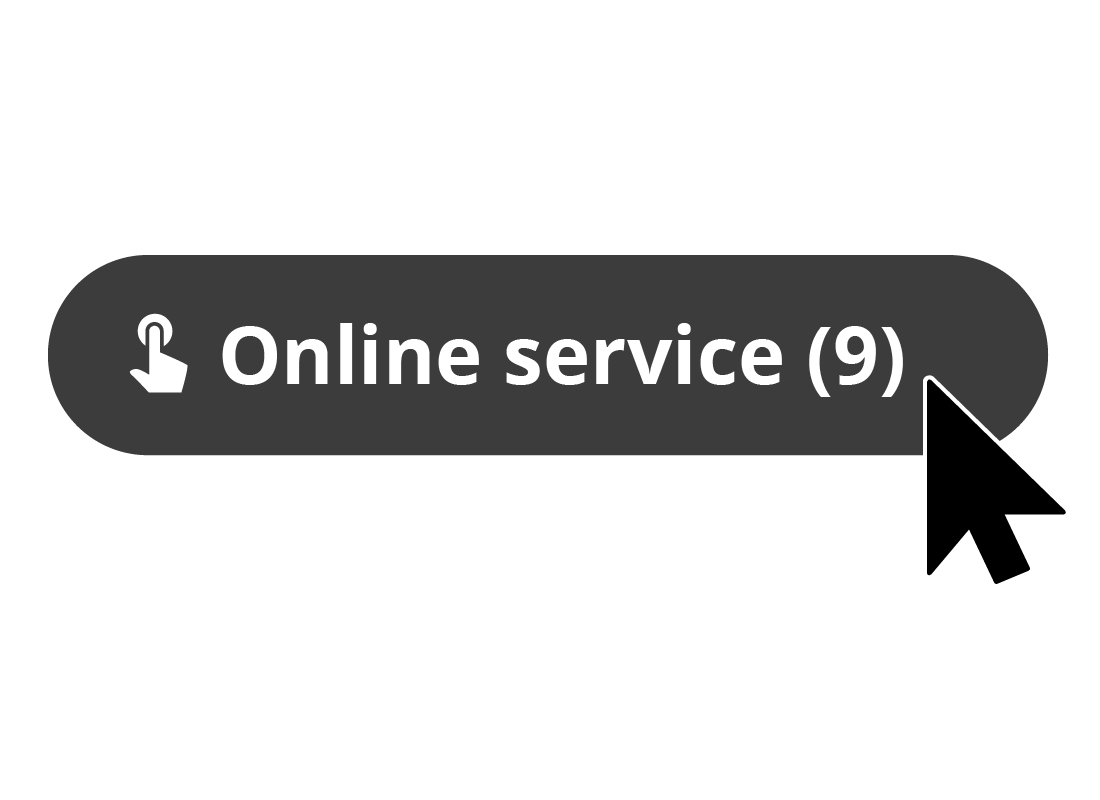 An illustration of the Online service button on a web page