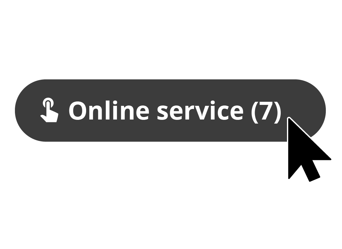 An illustration of the Online service button on a web page