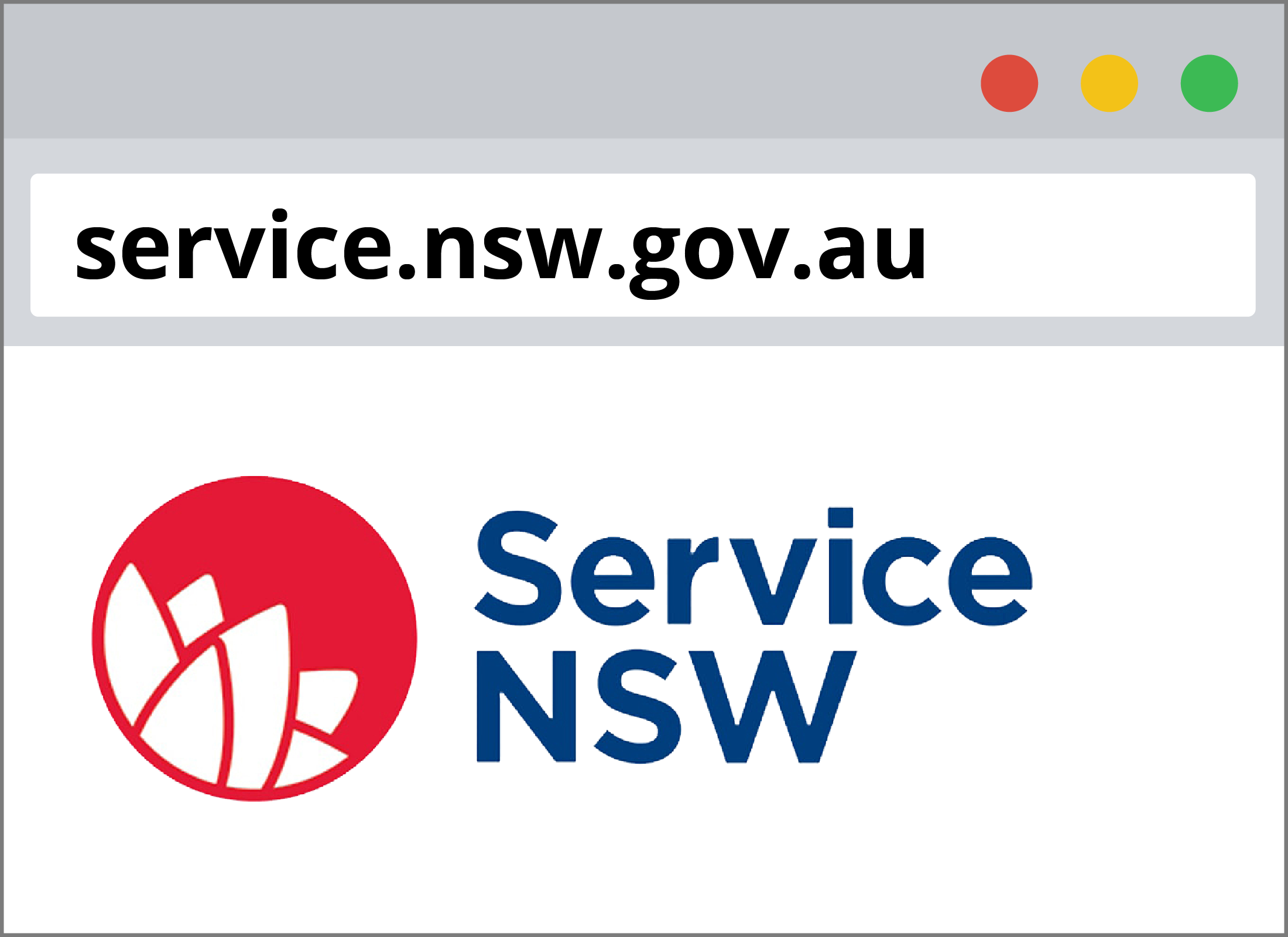 Sitio web Service NSW