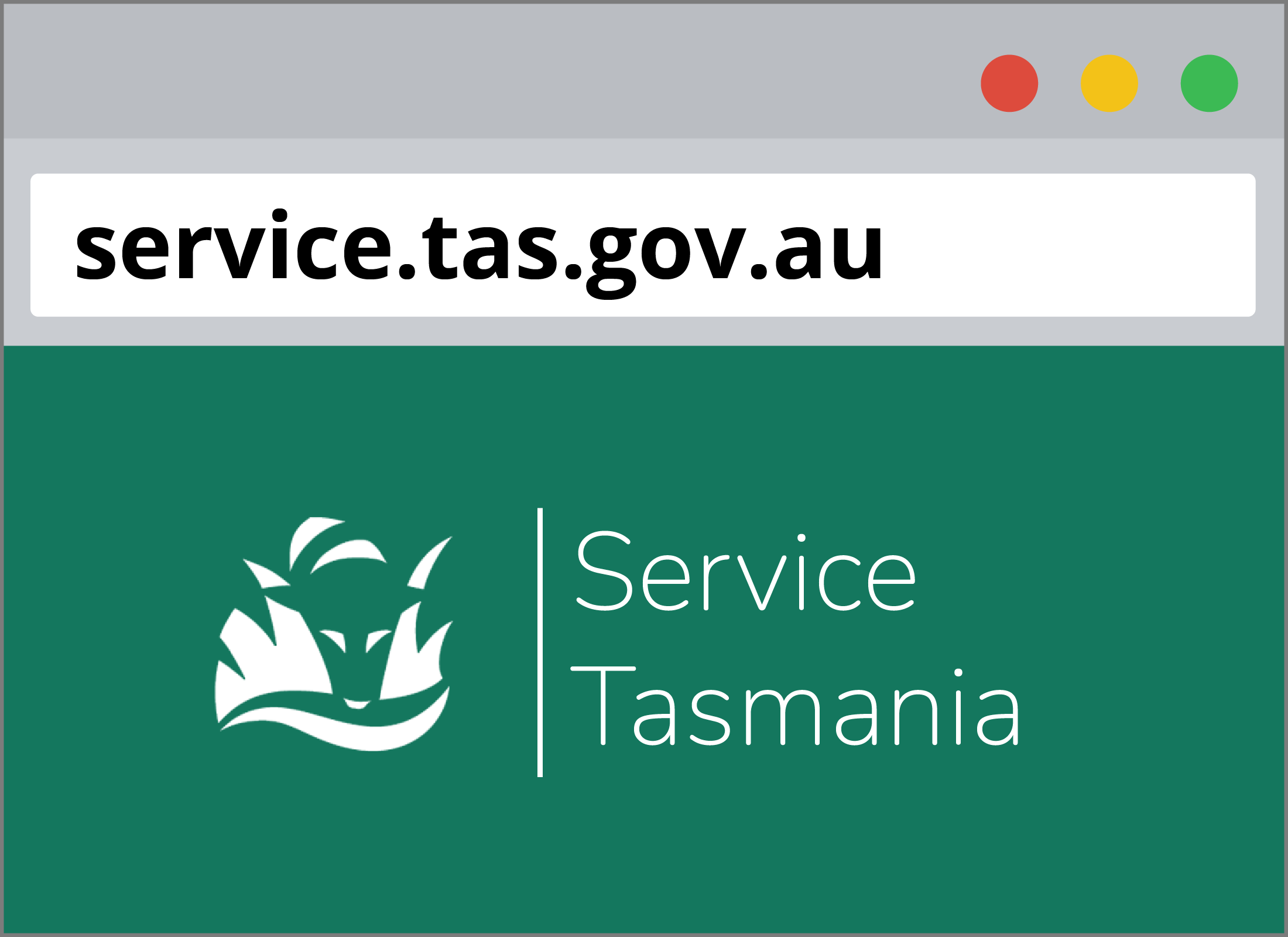 Интернет-страница на Service Tasmania