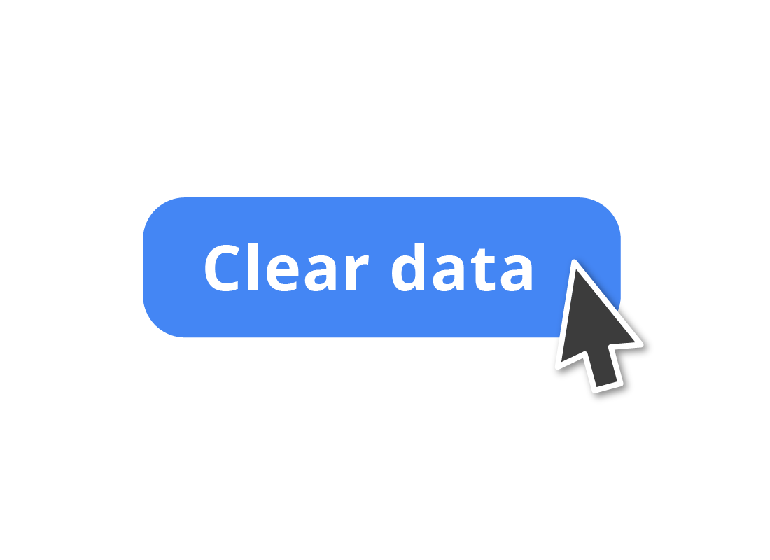An illustration of the Clear data button