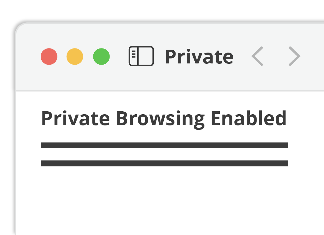 A Private Browsing Enabled Safari web page
