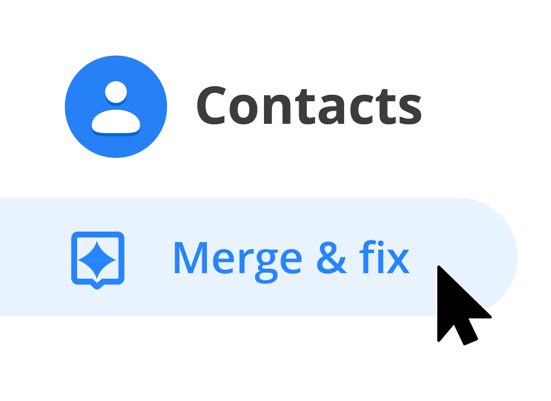 The Merge & fix menu option