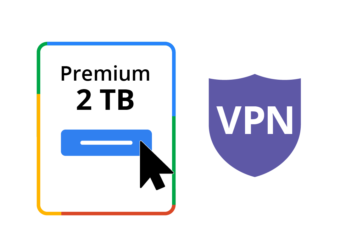 The top of the range Premium plan gives you 2TB storate and free VPN