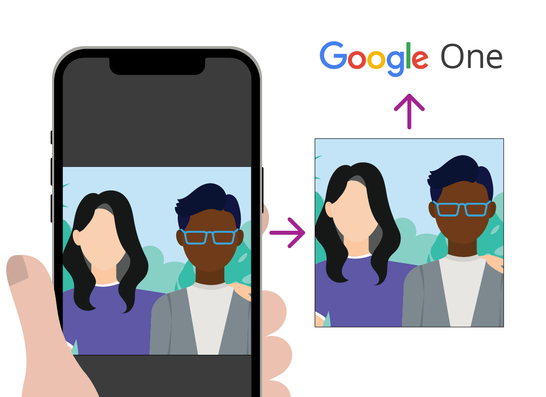 Google One saves better quality copies of your photos