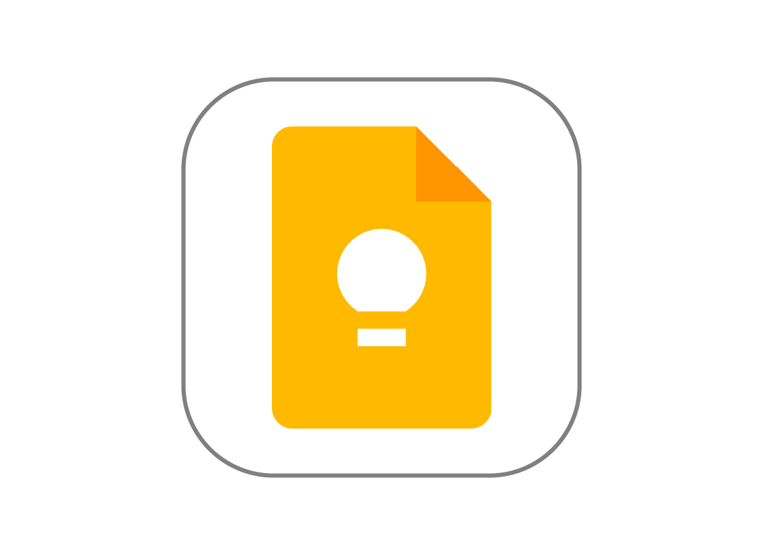 The Google Keep app icon