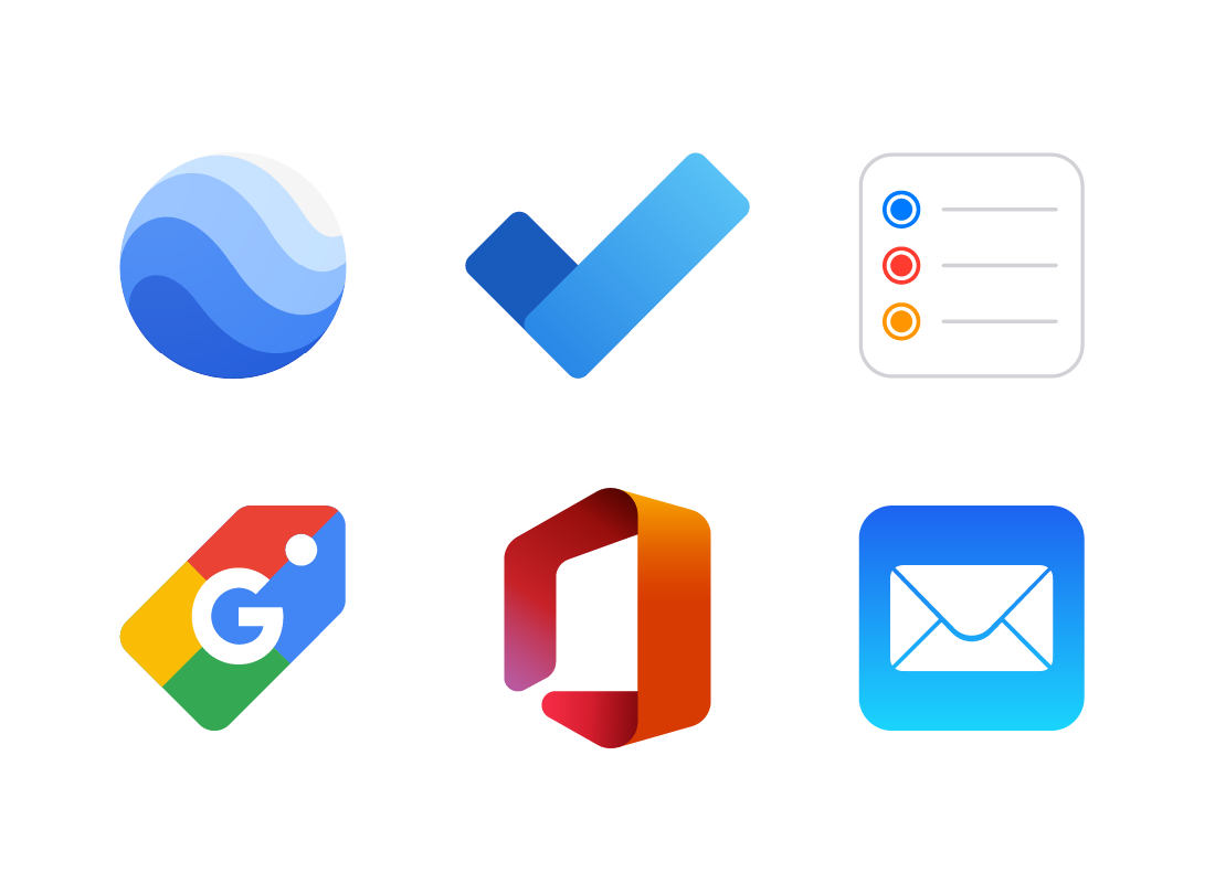 A range of app icons