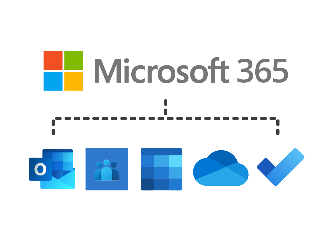 Microsoft apps under the 365 logo
