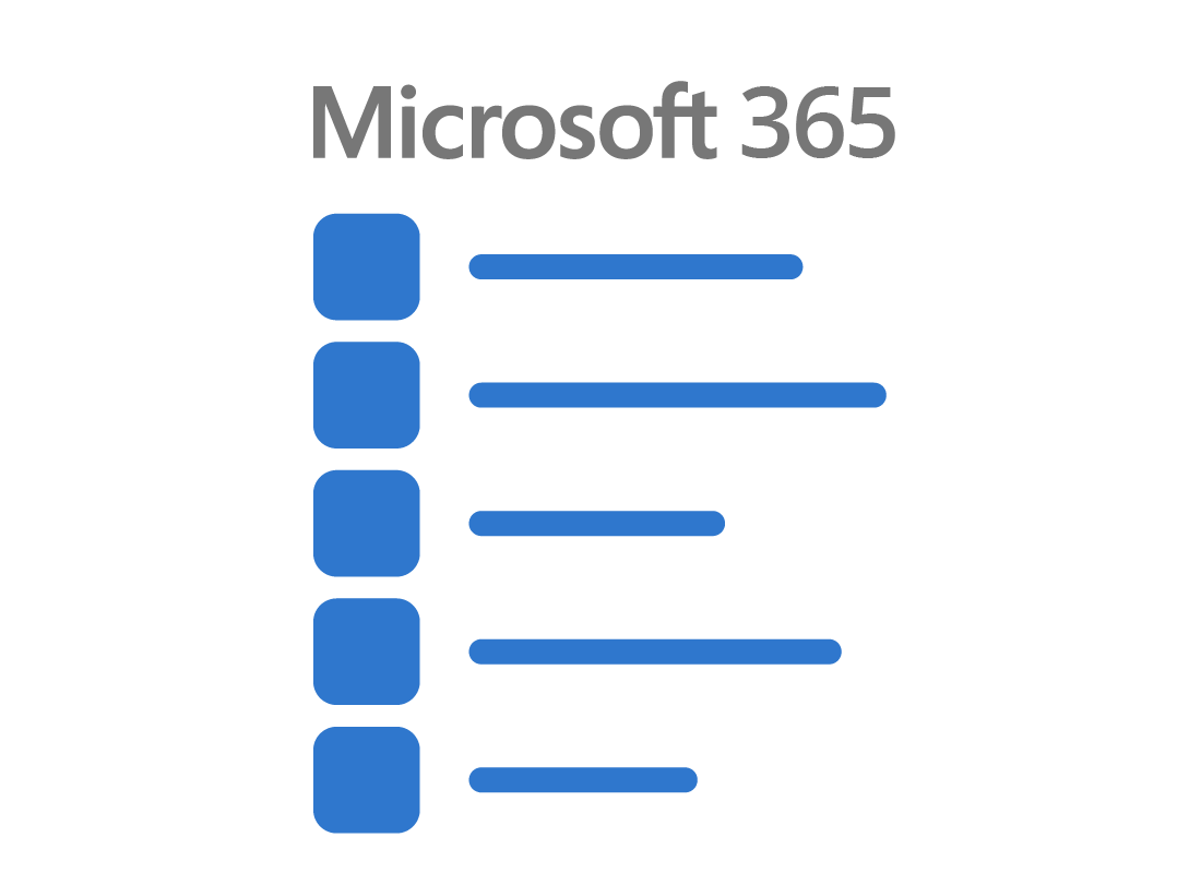 Microsoft 365 apps list