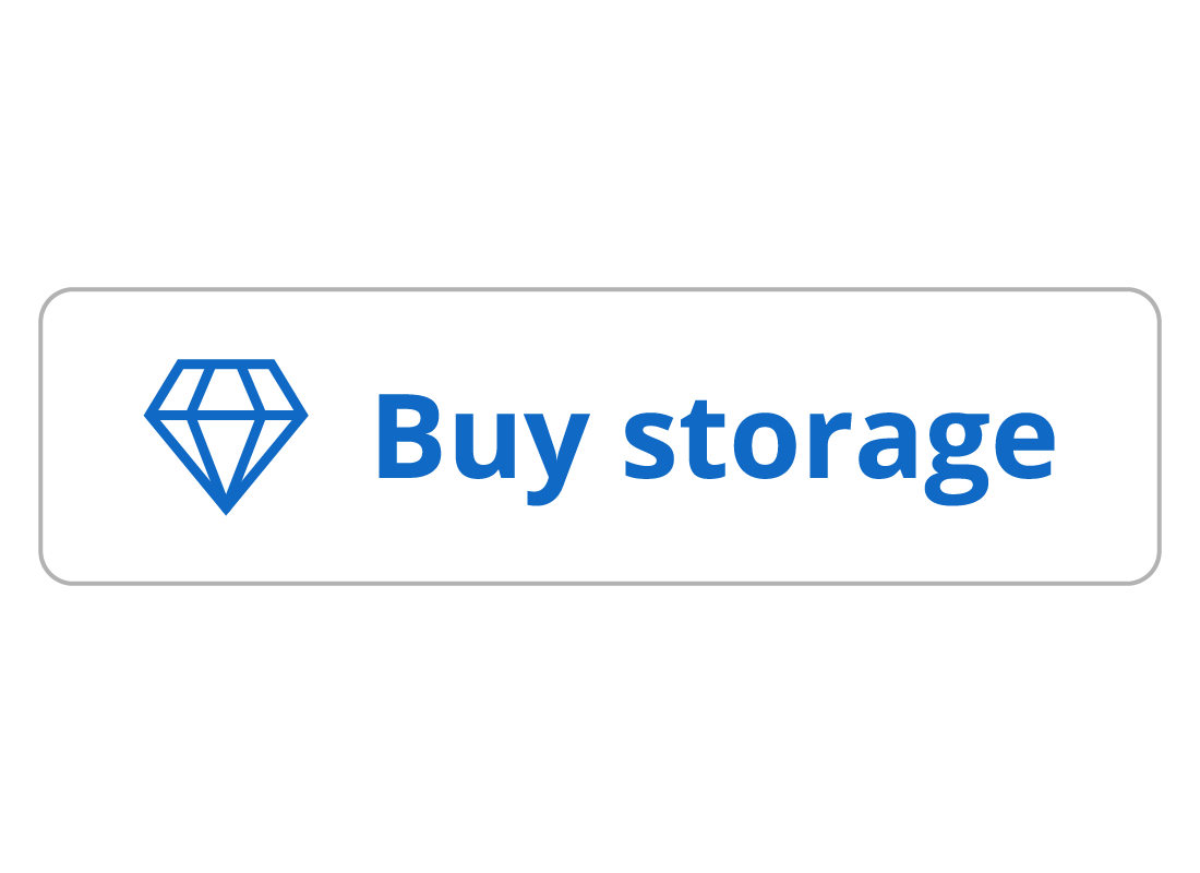 The diamond logo and the words Buy Storage