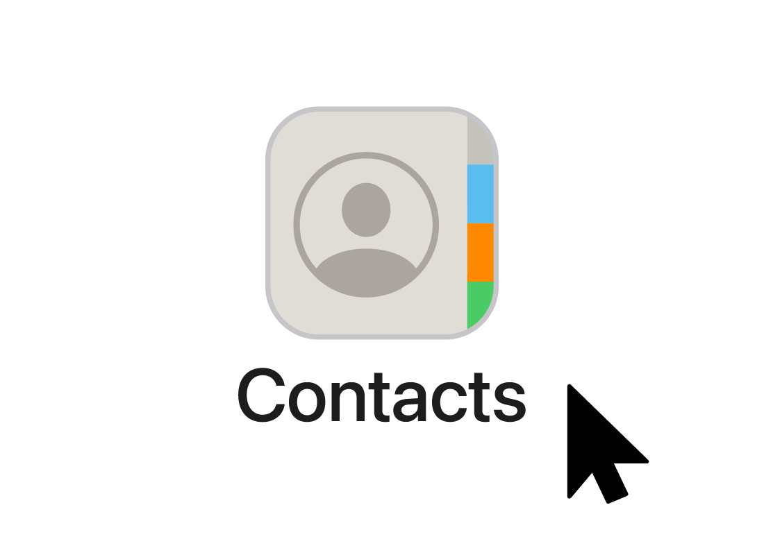 The contacts icon