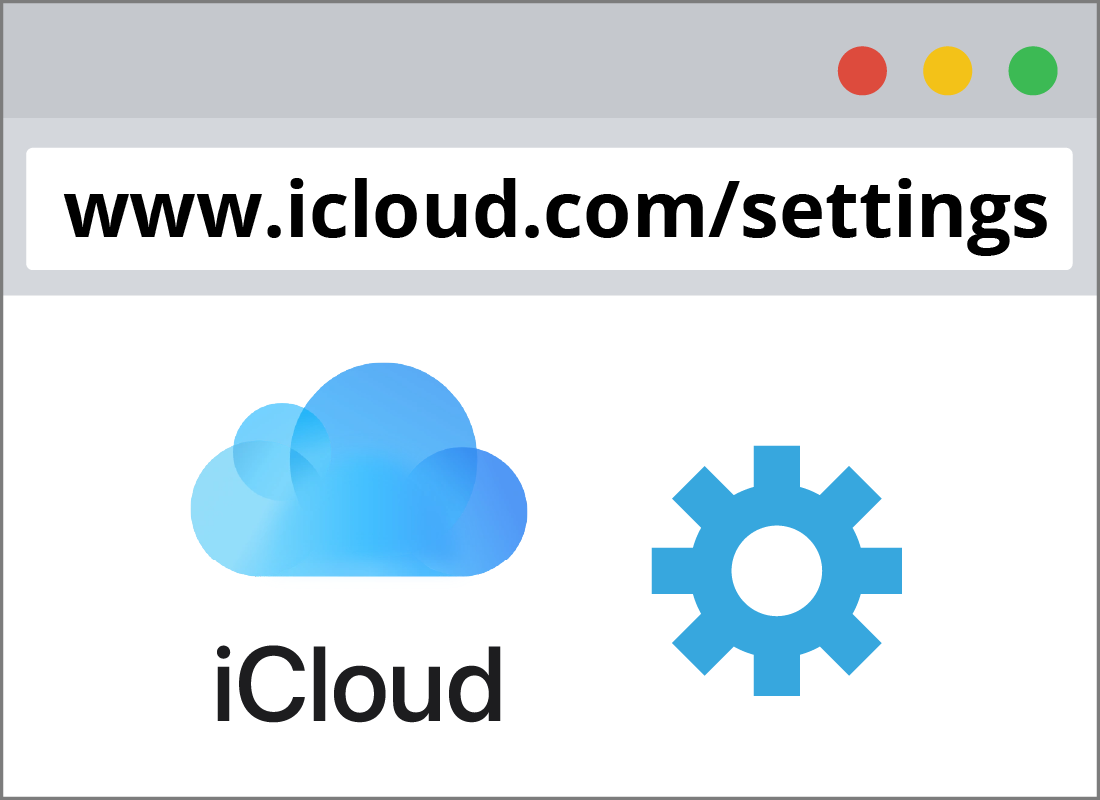 The icloud settings URL