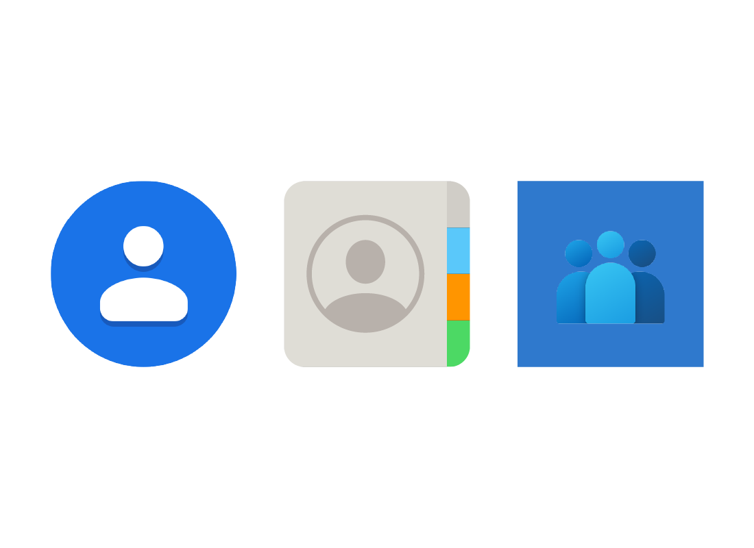 Various Contacts icons