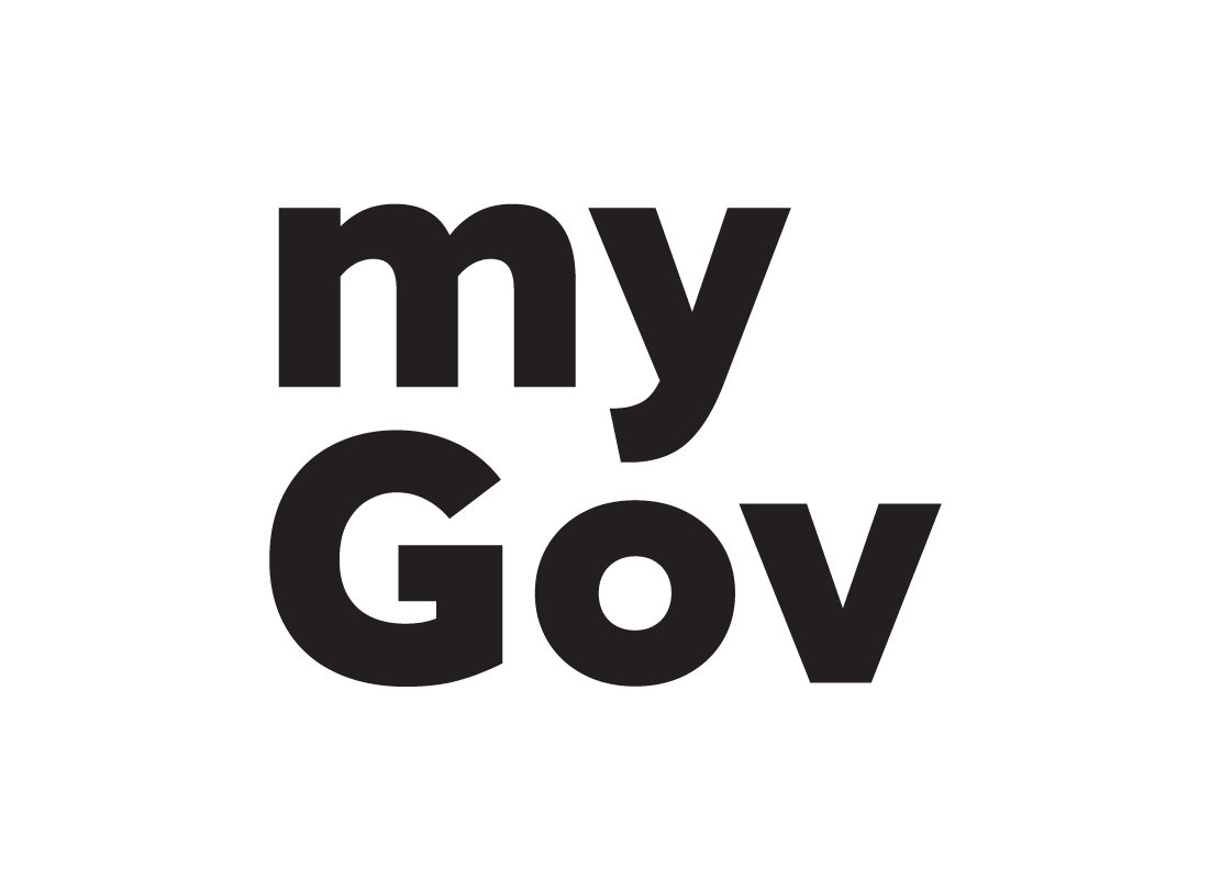 A graphic of a myGov word mark.