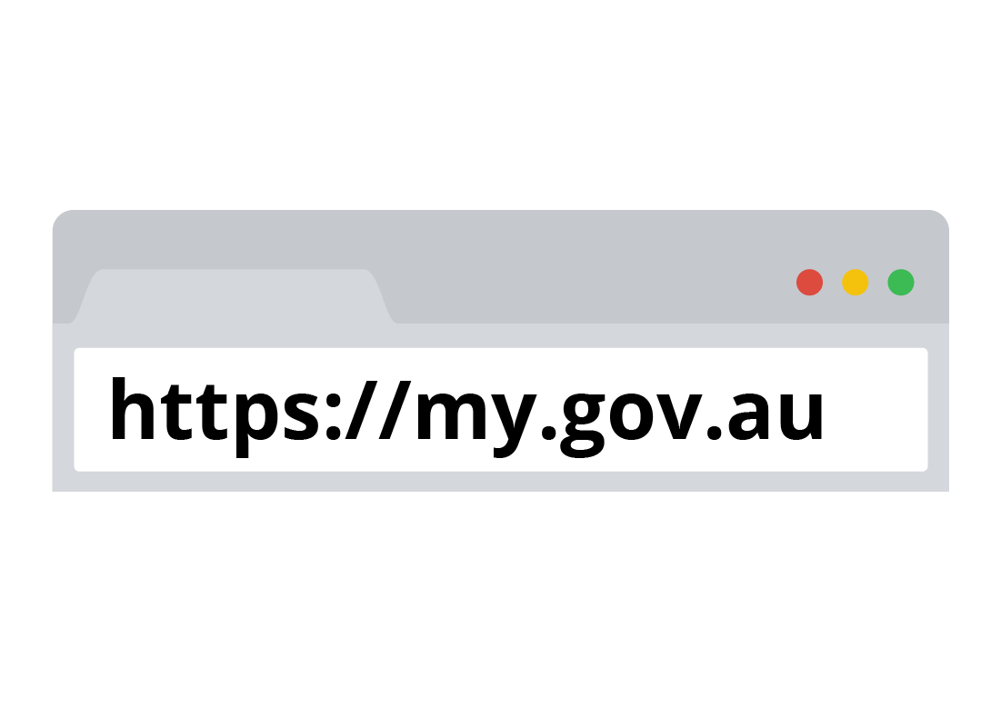 The web address for myGov - https://my.gov.au