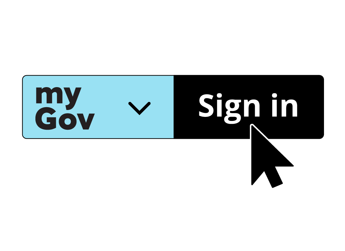 The myGov Sign in button