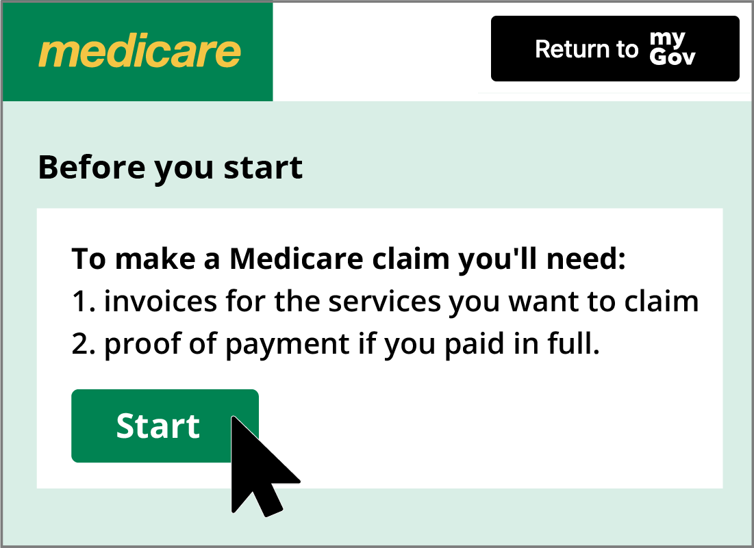 Medicare list displaying what you need to make your claim
