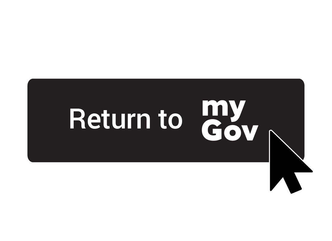 The Return to myGov button