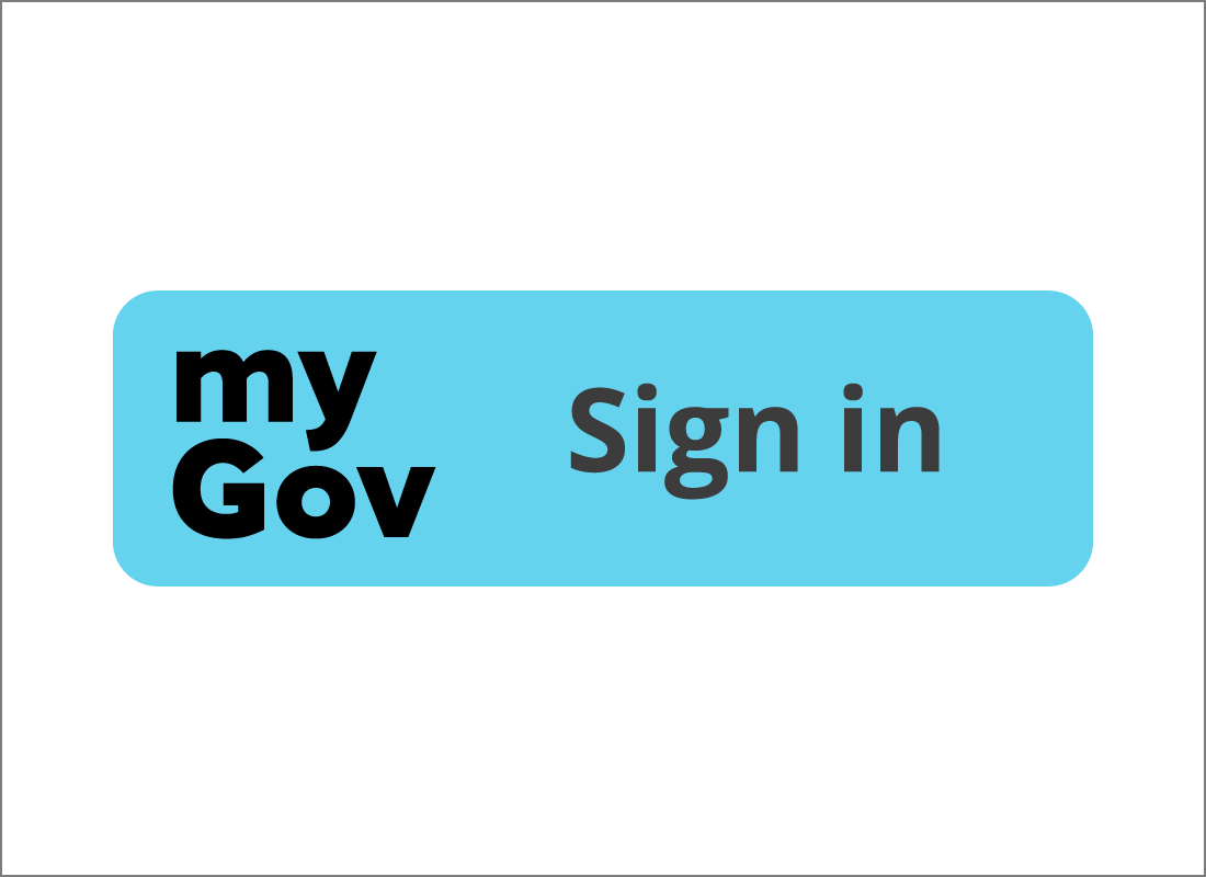 The myGov Sign in button