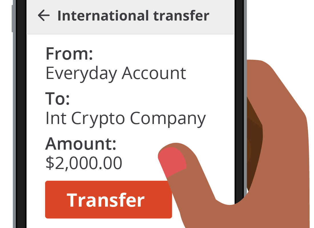 Transferring $2,000 to scam crypto broker
