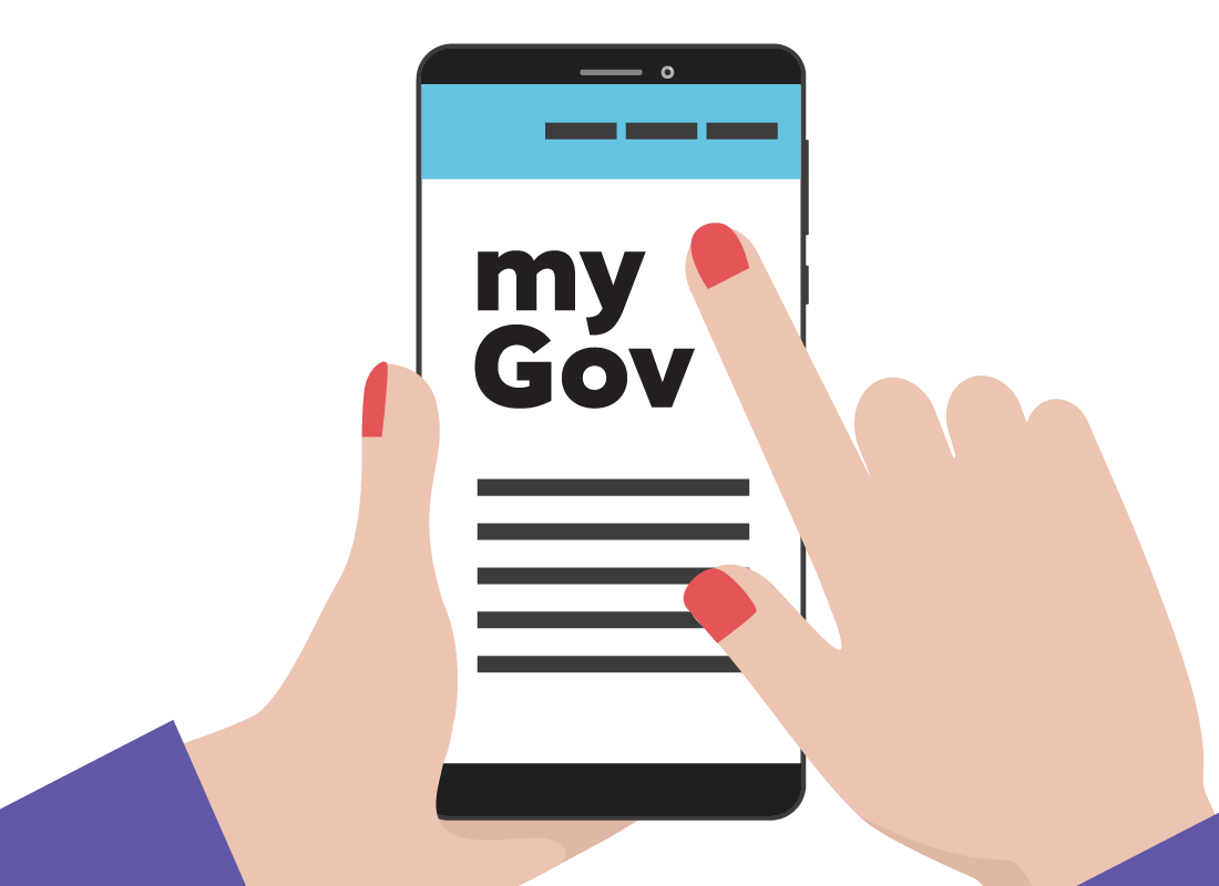 accessing myGov on a smart phone