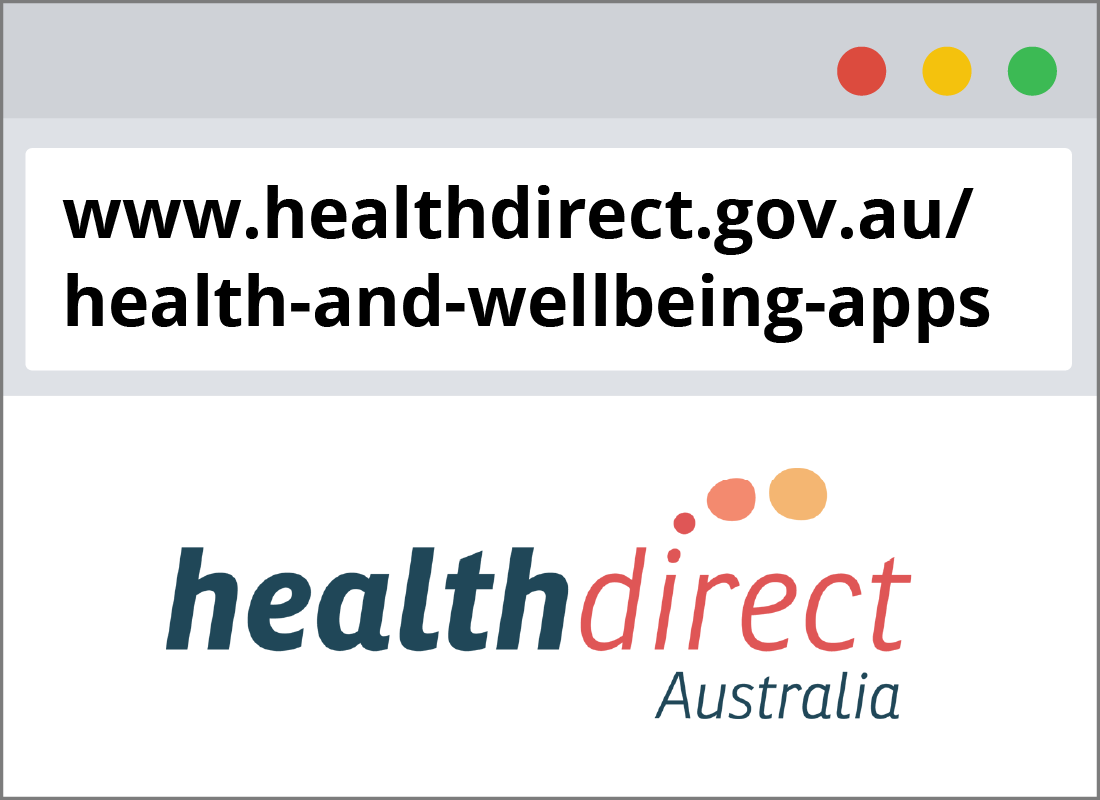 the health direct URL and logo