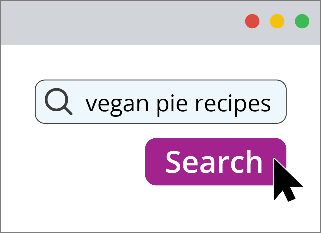 searching for vegan pie recipes