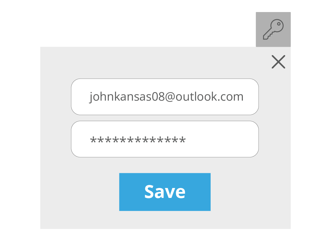 A close up of a login screen showing johnkansas08 is signing into his Edge browser