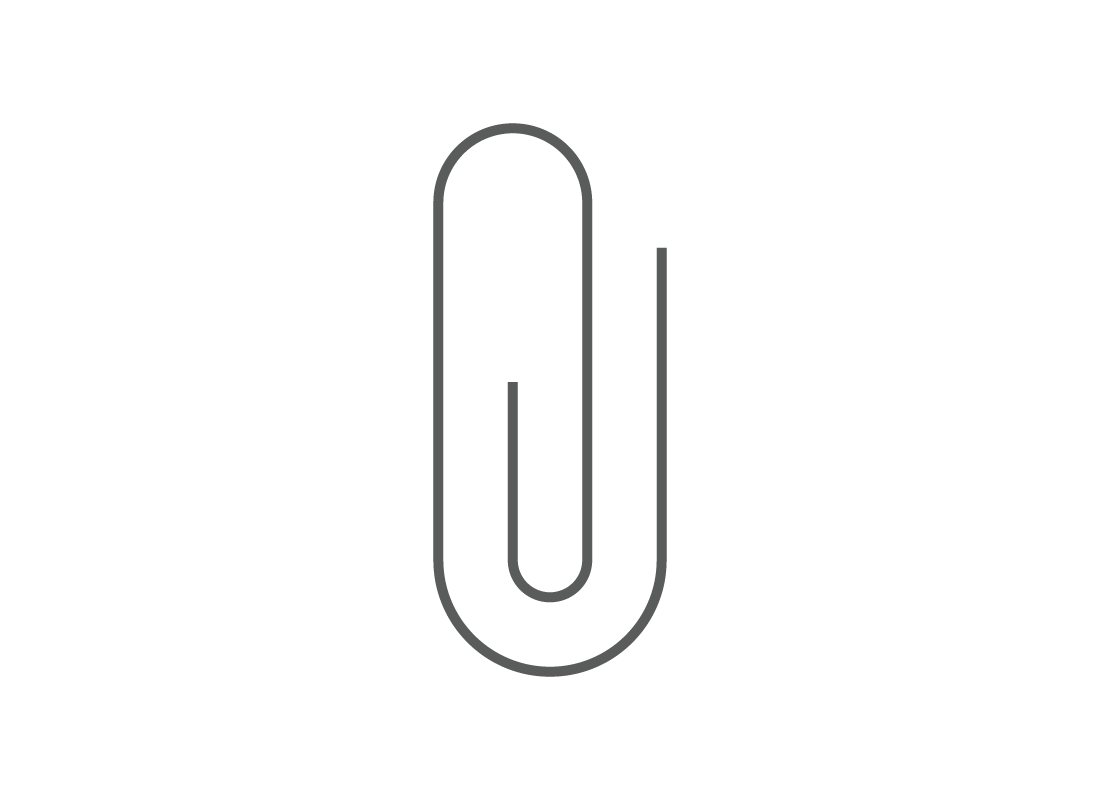 A paper clip icon