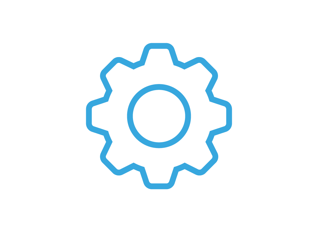 The cog icon in Outlook