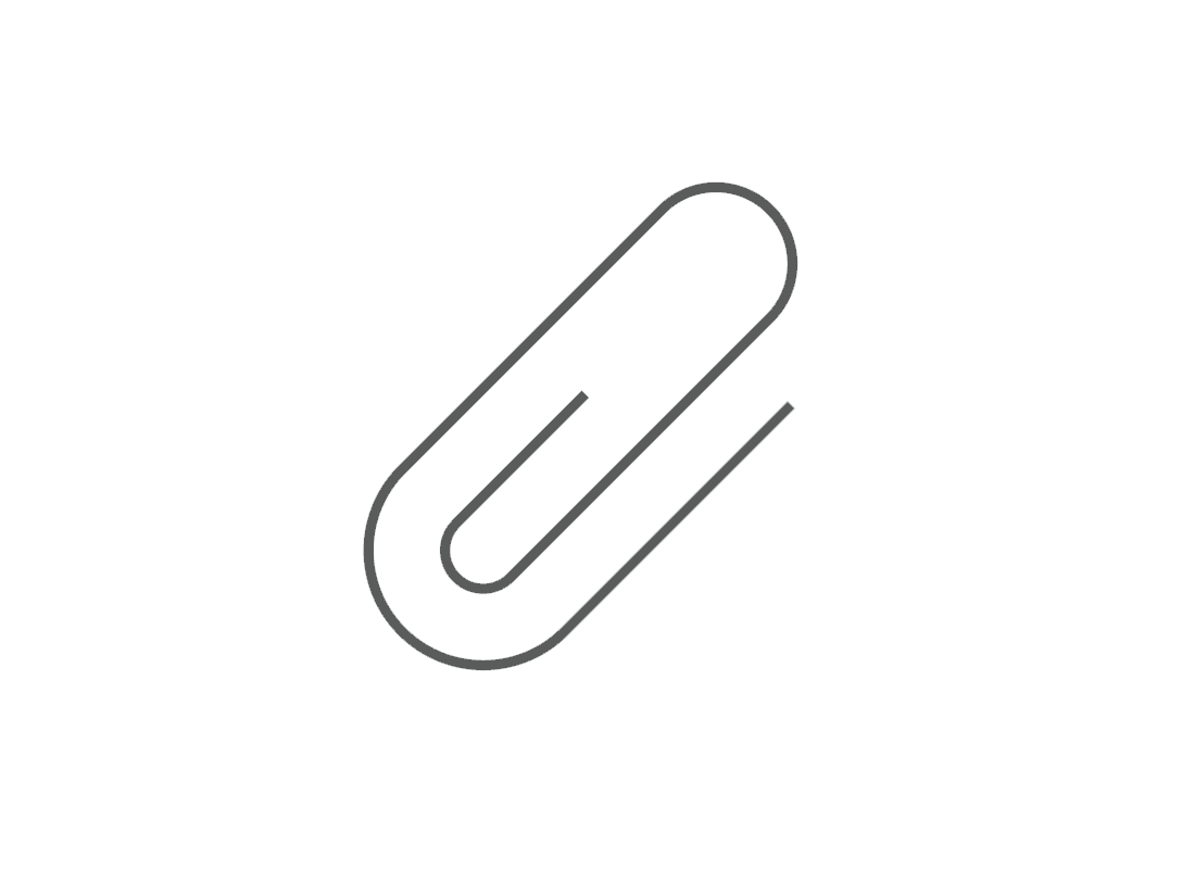 A paper clip icon