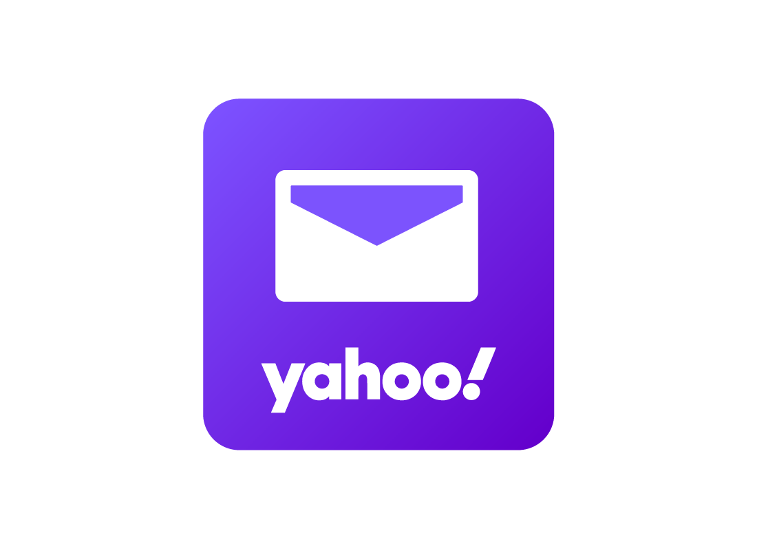 An Apple iPhone showing the Yahoo Mail app