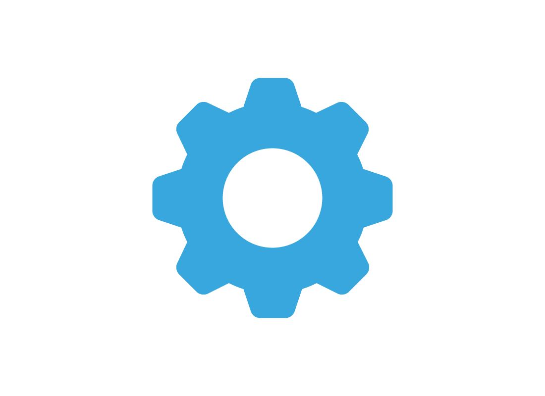 The Settings cog wheel icon