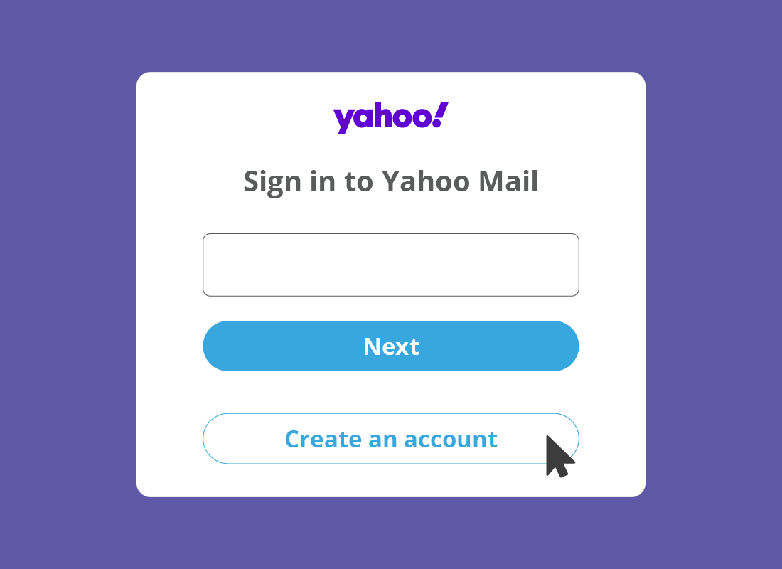 The Sign in to Yahoo Mail page on the Yahoo Mail website