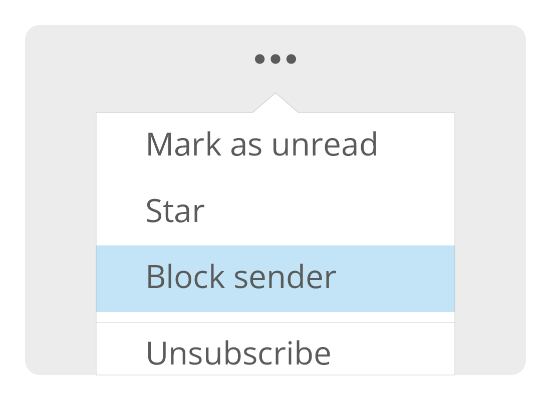 The Block Senders option in Yahoo Mail
