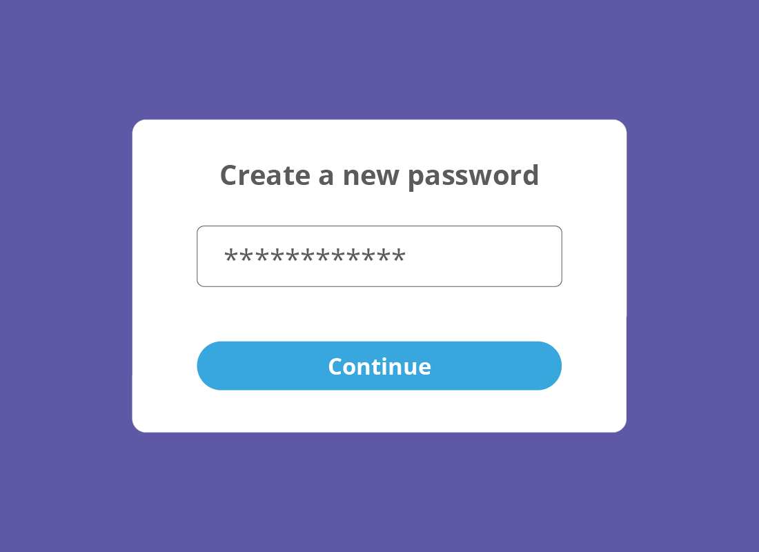 A Create new password panel for Yahoo Mail