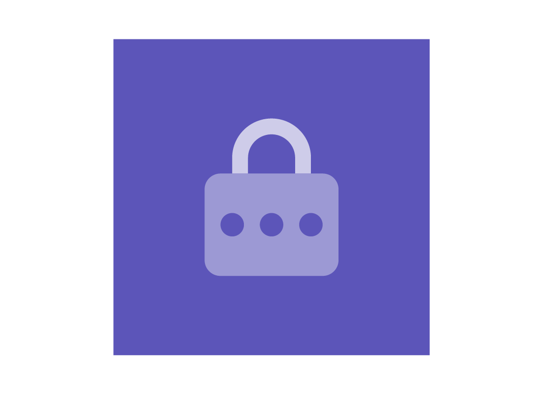 A padlock icon